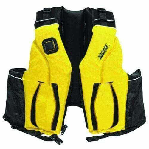 SeaChoice Adult Dual Size Canoe Kayak Pfd Life Jacket Yellow/Black -  XX-Large/3X-Large